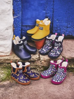Jojo Maman Bébé Bottes en caoutchouc douillette à chevilles doublées Clearance