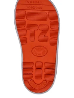 Toezone Bottes en caoutchouc imprimé camouflage orange avec fermeture sur le dessus Sale
