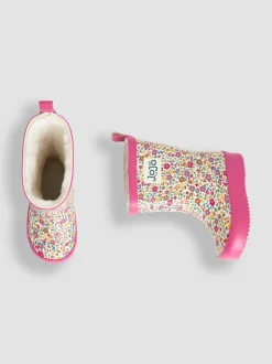 Jojo Maman Bébé Bottes doublées et confortables fleuries Sale