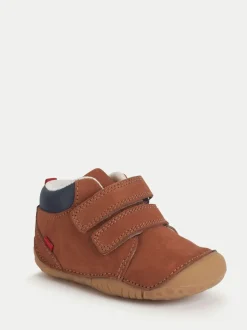 Start Rite Bottes marron Start-Rite Bébé Pip Nubuck Pre-Walking Double Rip-Tape Best