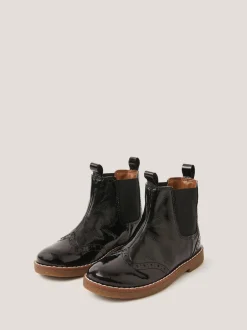 Monsoon Bottes en cuir verni New