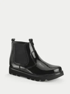 Start Rite Bottes Start-Rite Carnaby noires vernies épaisses Chelsea style fille