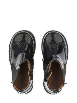 Start Rite Bottines chelsea zippées en cuir verni noir Start-rite Coupe classique Best