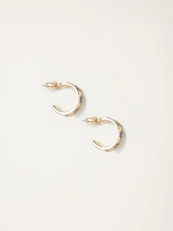 Fat Face Boucles d’oreilles FatFace créoles en émail Best