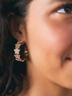 Rockett St George Boucles d’oreilles avec étoile scintillante Hot