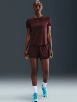 Nike Bourgogne Crush - Dri-FIT One Mid Rise 3 Inch 2-en-1 Shorts Sale