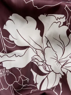 Next Bourgogne/Ecru - Jupe mi-longue Kew Collection en satin Sale