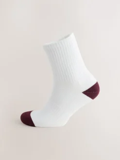Next Bout de talon blanc riche - Lot de 4 chaussettes de sport Best