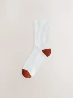 Next Bout de talon blanc riche - Lot de 4 chaussettes de sport Best