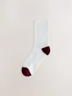 Next Bout de talon blanc riche - Lot de 4 chaussettes de sport Best