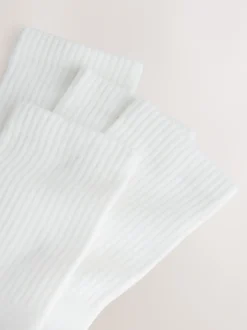 Next Bout de talon blanc riche - Lot de 4 chaussettes de sport Best