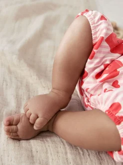 Next Boutonné imprimé Cœur Rouge - Barbotteuses Outlet