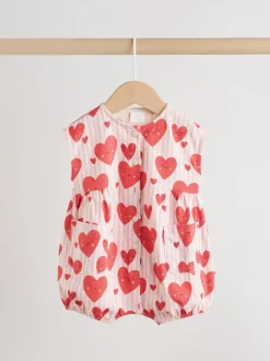 Next Boutonné imprimé Cœur Rouge - Barbotteuses Outlet