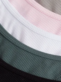 Boux Avenue Amiee Rib High Leg Thong 5 Pack Hot