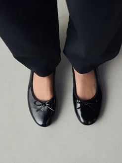 Next - Ballerines à bout rond Brevet noir Best