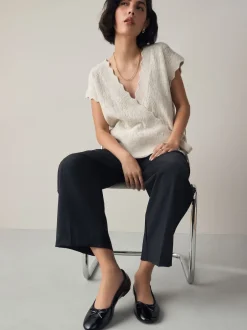 Next - Ballerines à bout rond Brevet noir Best