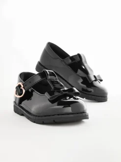 Next Brevet noir - Chaussures School Junior Bow T-Bar Hot