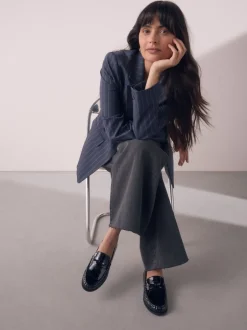 Next Brevet noir - Mocassins Forever Comfort® à bout froncé avec nœud Outlet