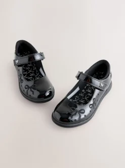Next Brevet noir - Nœud Mary Jane Chaussures d'école New