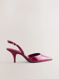 Next Brevet rose - Chaussures à talons Forever Comfort® à bout pointu et à bride arrière