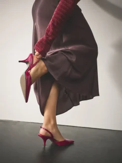 Next Brevet rose - Chaussures à talons Forever Comfort® à bout pointu et à bride arrière