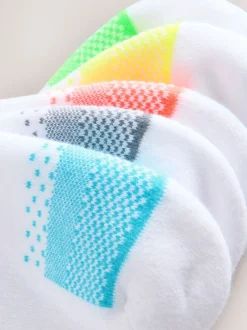 Next Bright Jaune/Vert/Bleu - Lot de 5 paires de chaussettes de sport à semelle rembourrée Sale