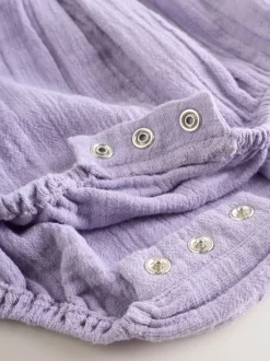 Next Brodé violet - Barboteuse Bloomer pour bébé (0mths-2yrs) Clearance