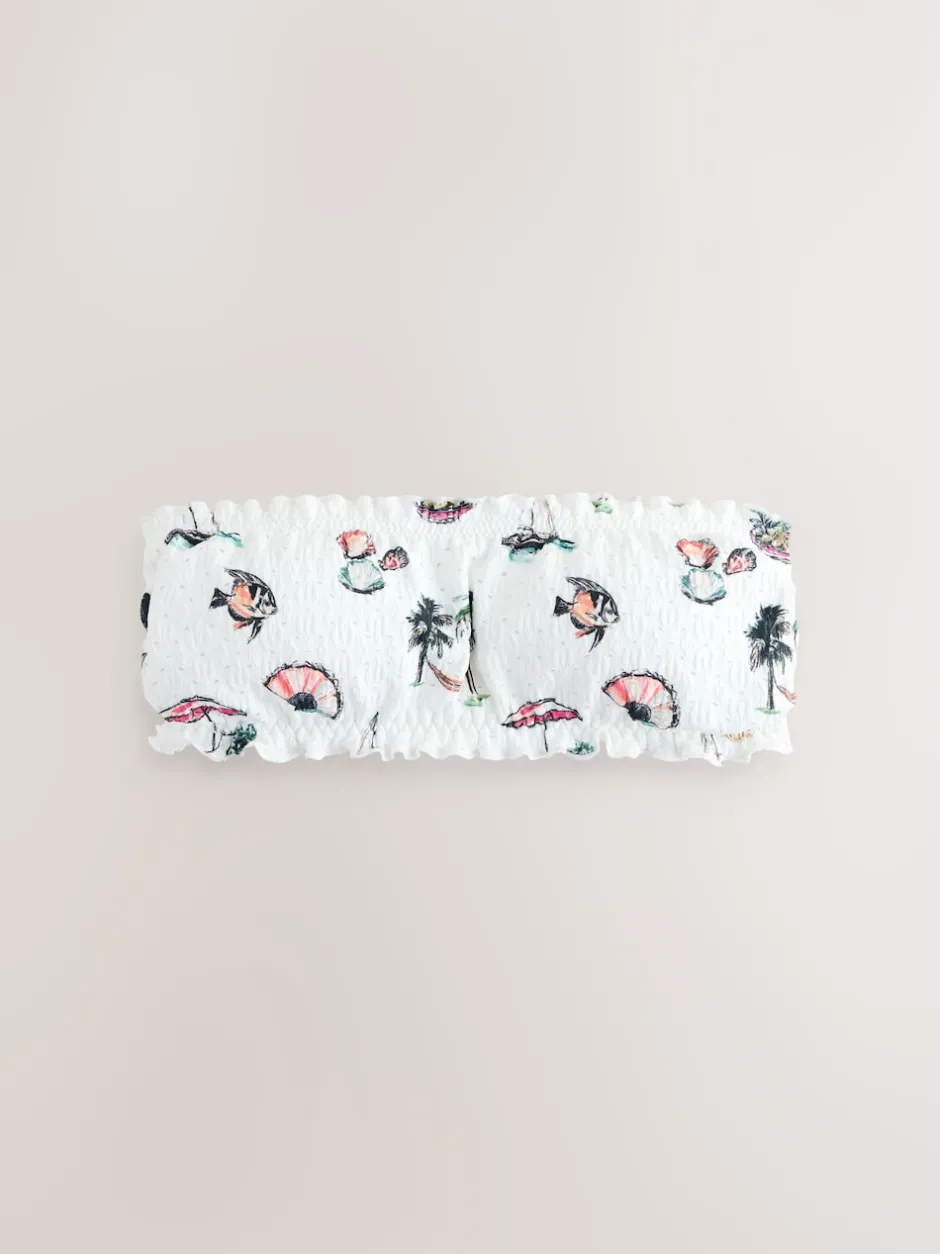 Next Broderie blanche conversationnelle - Haut de bikini Bandeau Hot