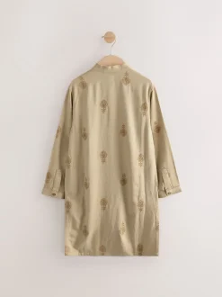 Next Broderie feuille neutre - Eid Kurta (3mths-16yrs) Sale