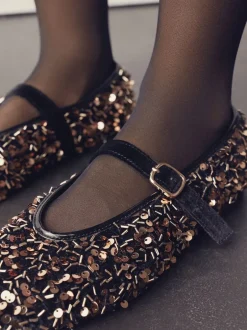 Next bronze - Chaussures Forever Comfort® Mary Jane avec ornements de sequins Discount