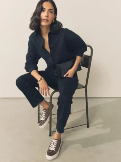 Next Bronze à paillettes - Baskets à lacets Forever Comfort® style baseball à paillettes