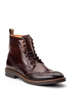 Base London Brun brûlé - Bristol Brogue Boot Discount