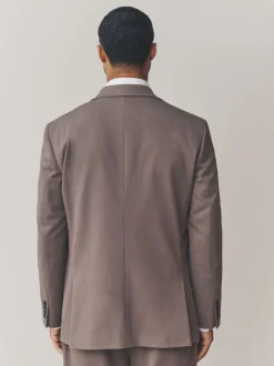 Next Brun clair - - Veste de costume stretch Motionflex Ajustement régulier