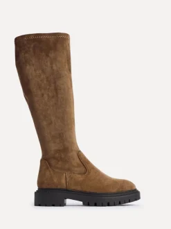 Linzi Brun clair - Bottes extensibles Hallie hautes Clearance