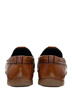 Lotus Brun clair - Chaussures de conduite décontractées à enfiler New