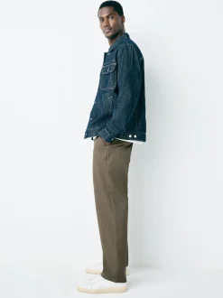 Next - Coupe ample - Pantalon chino stretch Brun clair Sale