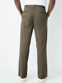 Next - Coupe ample - Pantalon chino stretch Brun clair Sale