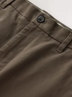 Next - Coupe fuselée régulière - Pantalon chino stretch Brun clair Clearance