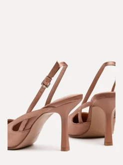 Linzi - Rhea À attacher à l’arrière talons courts Brun clair Discount