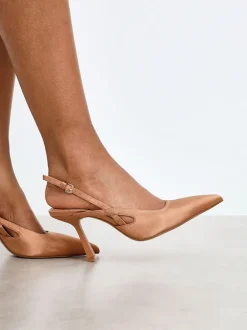 Linzi - Rhea À attacher à l’arrière talons courts Brun clair Discount