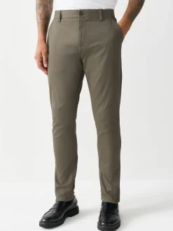 Next - Skinny Fit (Skinny Fit) - Pantalon chino stretch Brun clair Online