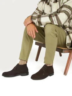 Jones Bootmaker Brun foncé - Bottes/Bottines Deacon en daim Chukka Sale