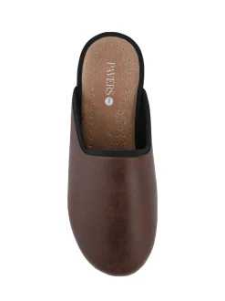 Pavers Brun foncé - Chaussons mules de soutien Coupe large Hot