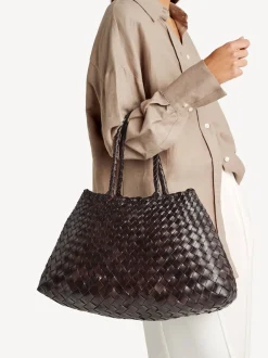 Dragon Diffusion Brun foncé - Grand sac tissé Dragon Diffus Santa Croce Hot