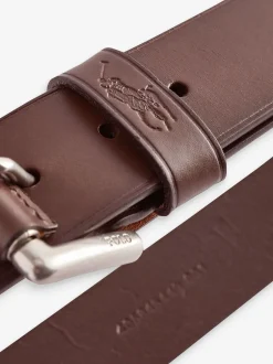 Polo Ralph Lauren Brun foncé - Ceintures du joueur de poney en cuir New