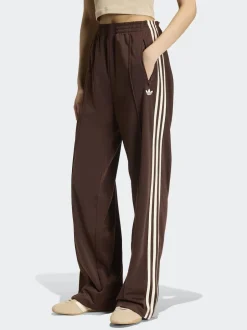 adidas originals - Pantalons amples Adidas Original Firebird Brun/Crème