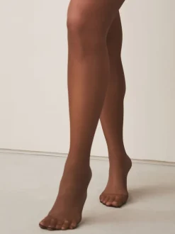 Next - Collant brillant transparent 20 denier 3 Paquet Café Discount