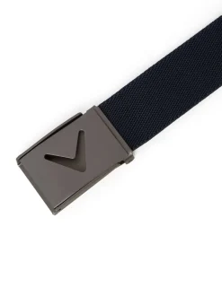 Callaway Apparel Ceinture bleue à logo en V New
