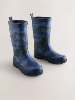 Next - Bottes en caoutchouc Camo bleu Online
