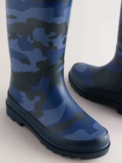 Next - Bottes en caoutchouc Camo bleu Online